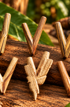 HANDCRAFTED KURIPES – PALO SANTO WOOD