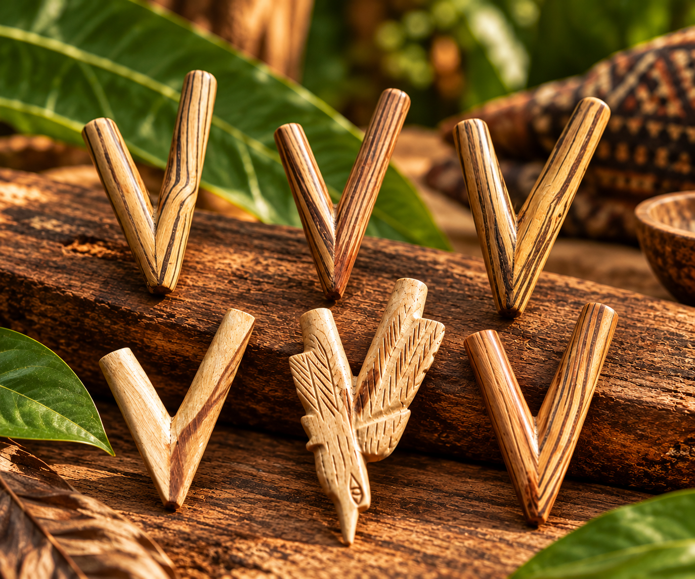 HANDCRAFTED KURIPES – PALO SANTO WOOD